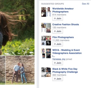 Find photographer groups online