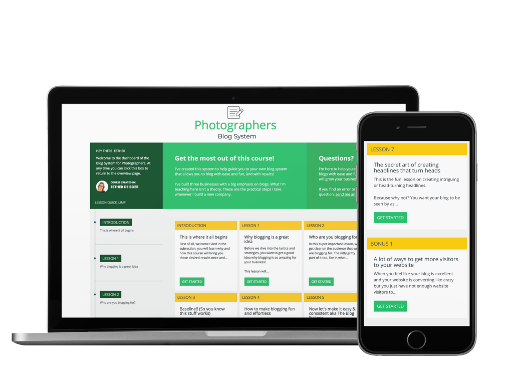 blog course for photographers